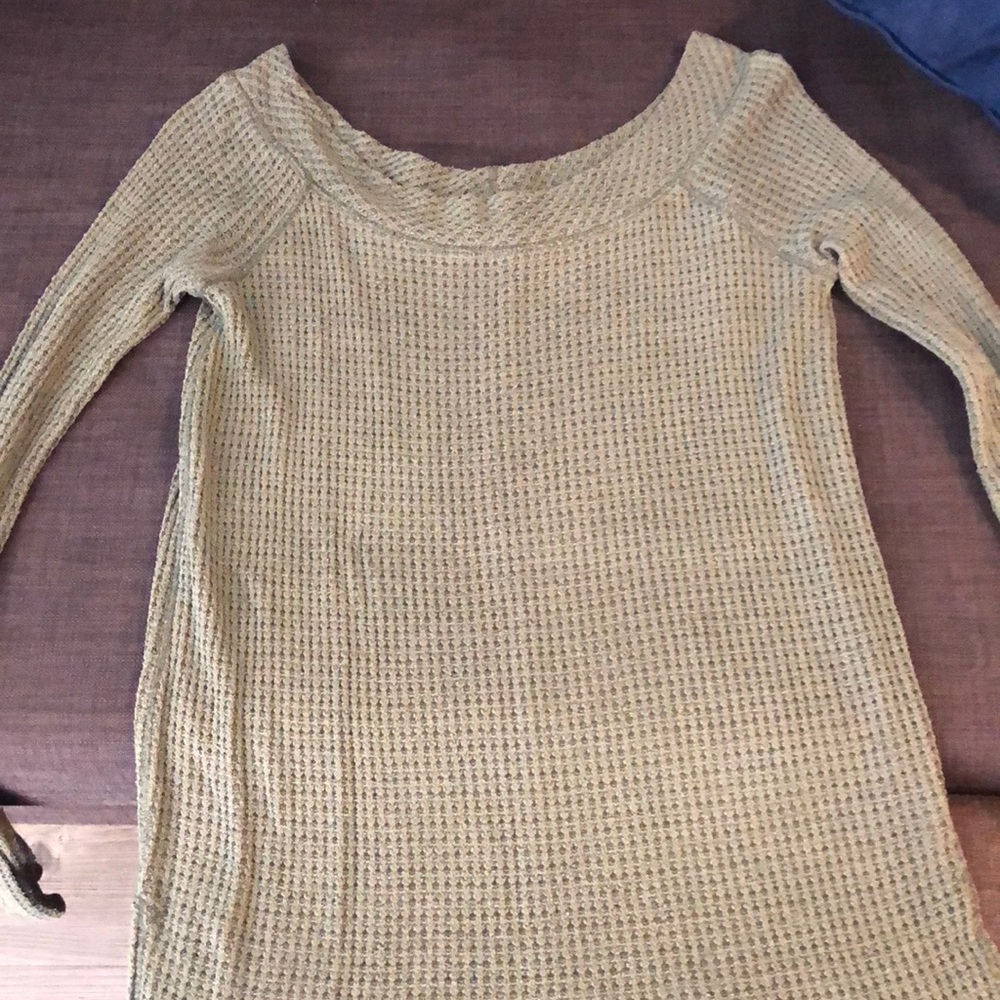 Free People Olive Green Sweater